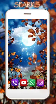 Autumn Moon Live Wallpaper android App screenshot 2